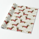 Dachshund And Snowflakes Christmas Pattern Wrapping Paper<br><div class="desc">Make sure every gift you give has a layer of love with this Dachshund And Snowflakes Christmas Pattern wrapping paper. Available in four types of premium paper and different five sizes, our wrapping paper has all of your gift wrapping needs covered - because the presentation matters just as much as...</div>