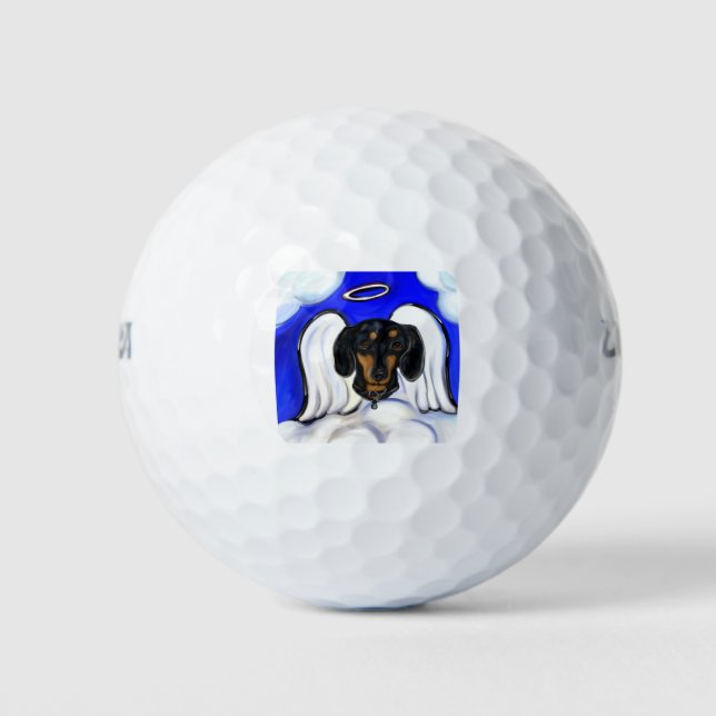 Dachshund Angel Golf Balls (Front)