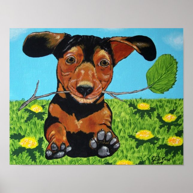 Dachshund Art Print (Front)