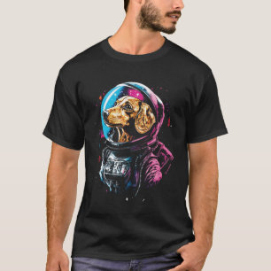 Dachshund Astronaut Space Suit Men Funny Dog Meme T-Shirt