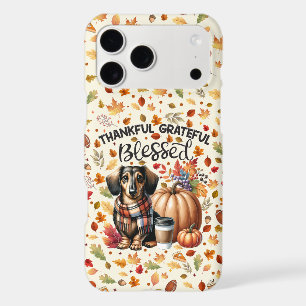 Dachshund Autumn Plaid Scarf Pumpkin Starry Night