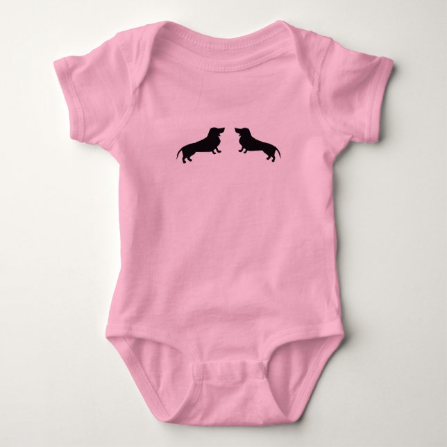 Dachshund Baby Bodysuit (Front)