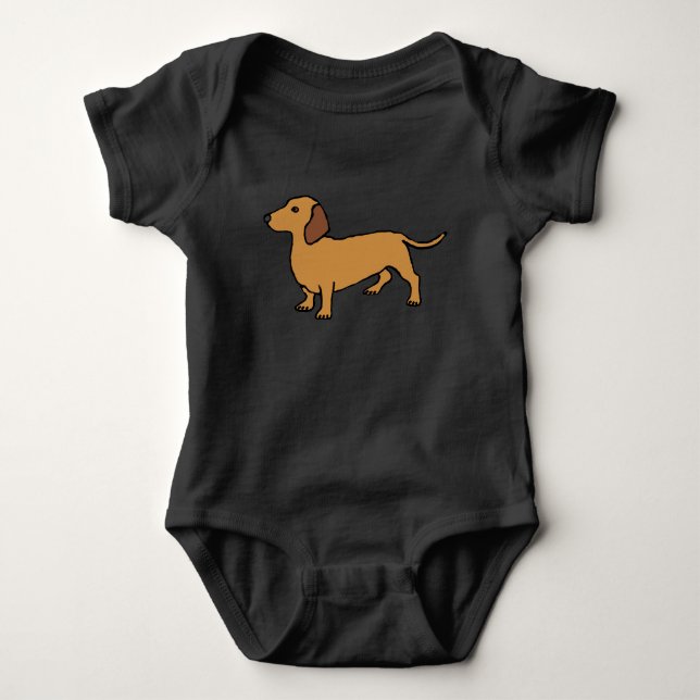 Dachshund Baby Bodysuit (Front)