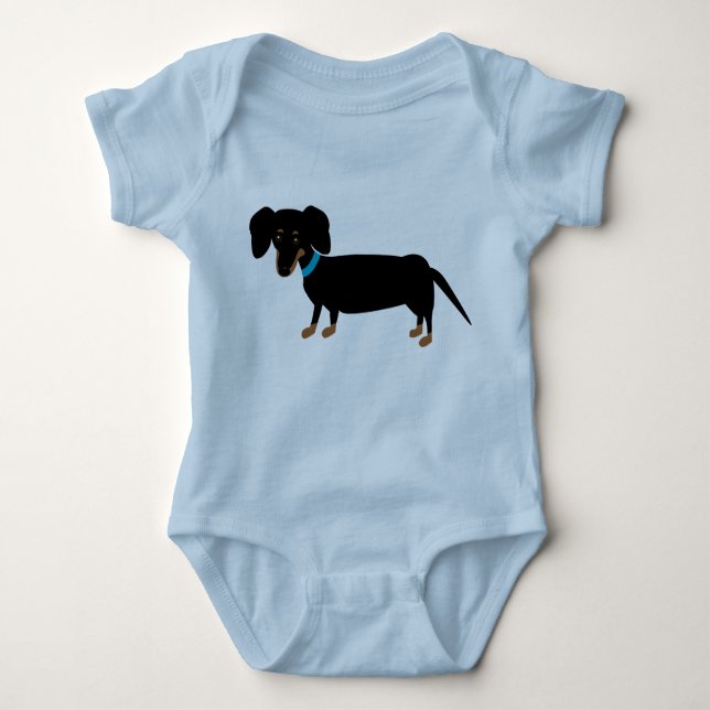 Dachshund Baby Bodysuit (Front)
