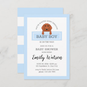 Dachshund Baby Shower Invitation