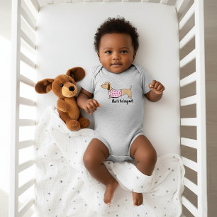 Dachshund Baby Worth the Long Wait Outfit Baby Bodysuit