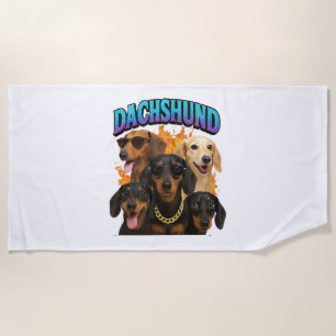 Dachshund beach towel