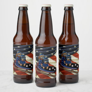 DACHSHUND BEER BOTTLE LABEL