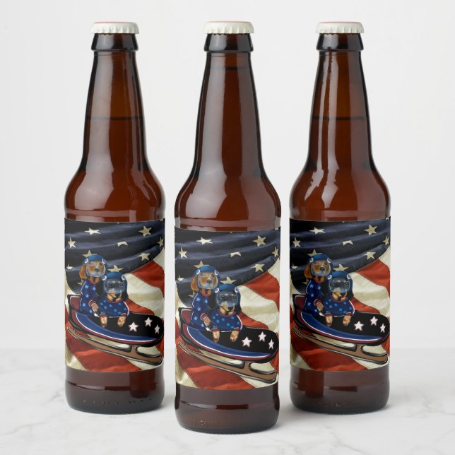 DACHSHUND  BEER BOTTLE LABEL (Bottles)
