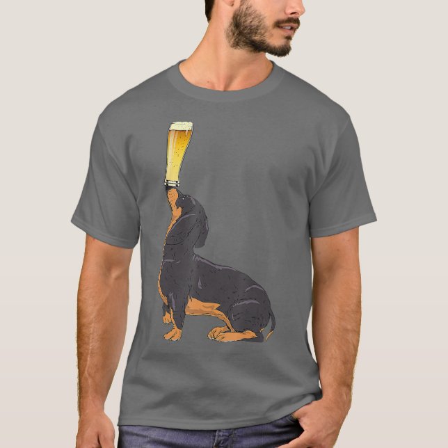 Dachshund  Beer Lovers Shirt Craft Beer Tee_1 (Front)