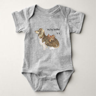 dachshund big brother baby bodysuit