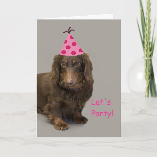 Dachshund Birthday Card by Focus for a Cause (Front)