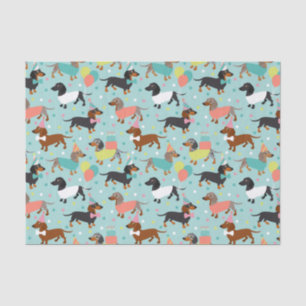 Dachshund Birthday Tissue Paper