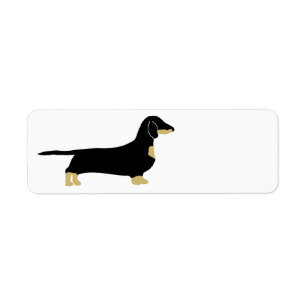 dachshund black and tan silhouette