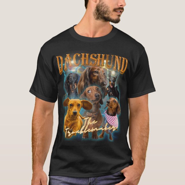 Dachshund Bootleg 90s gift T-Shirt (Front)