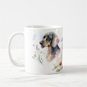 Dachshund Bouquet and blooms Coffee Mug