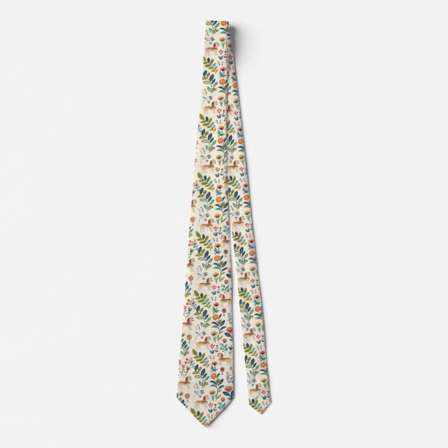 Dachshund Bright Colour Tie (Front)