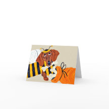 Dachshund Bumblebee with dog treats