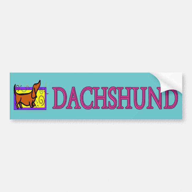 Dachshund Bumper Sticker (Front)