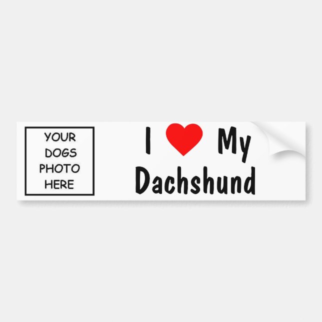 Dachshund Bumper Sticker (Front)
