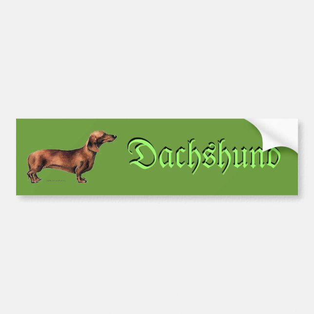 Dachshund Bumper Sticker (Front)