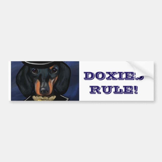 DACHSHUND      BUMPER STICKER (Front)