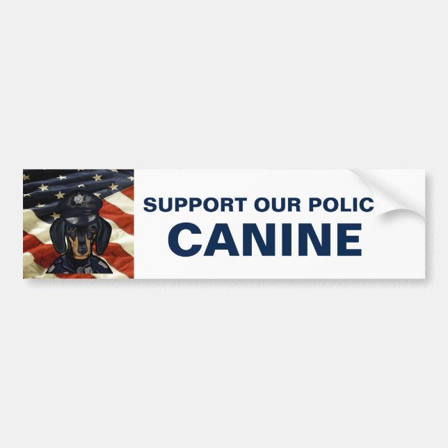 Dachshund  bumper sticker (Front)