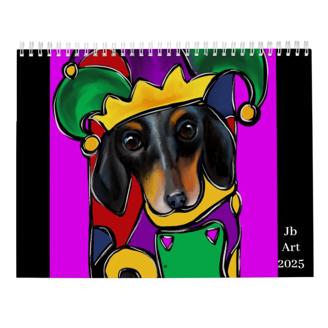  Dachshund  Calendar (Back)