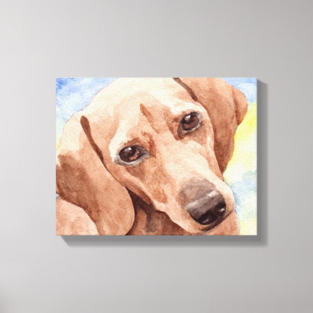 Dachshund Canvas Print (Front)