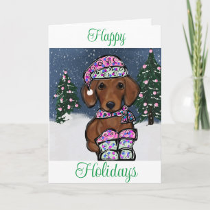Dachshund card