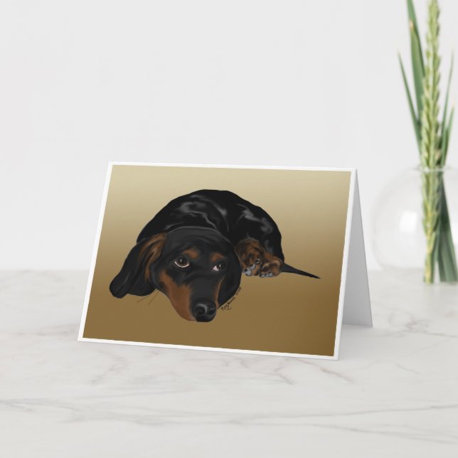 Dachshund Card (Front)