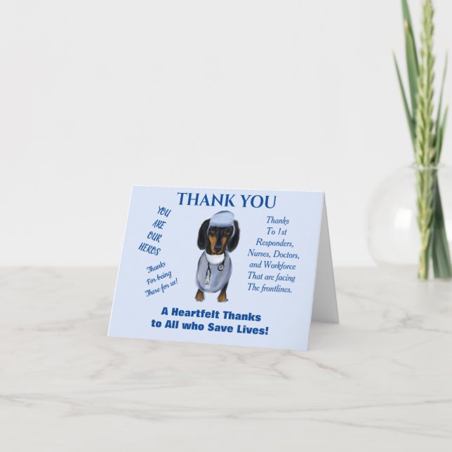 Dachshund Card (Front)