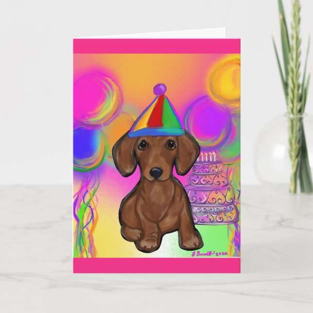 Dachshund Card (Front)
