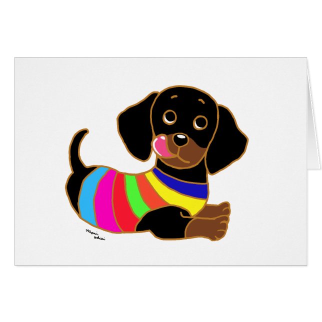 Dachshund Cartoon 2 (Front Horizontal)
