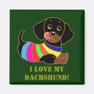 Dachshund Cartoon 2 Magnet