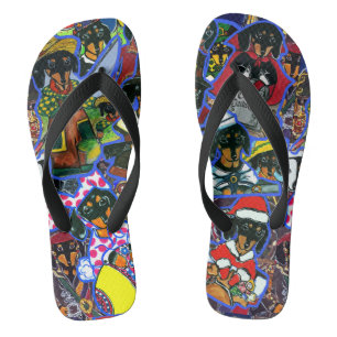 Dachshund Cartoons Jandals