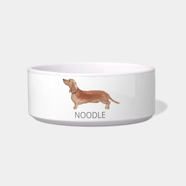 Dachshund Ceramic Pet Bowl (Front)