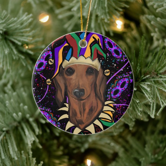 Dachshund      ceramic tree decoration (Tree)