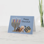 Dachshund Chanukah Card Menorah Dreidel2<br><div class="desc">Remembering family and friends during the Chanukah season is a wonderful way to keep in touch with the people you love and care about. I created these dog Chanukah cards with love and care and I am sure anyone who loves dogs will be delighted to receive them. You do have...</div>
