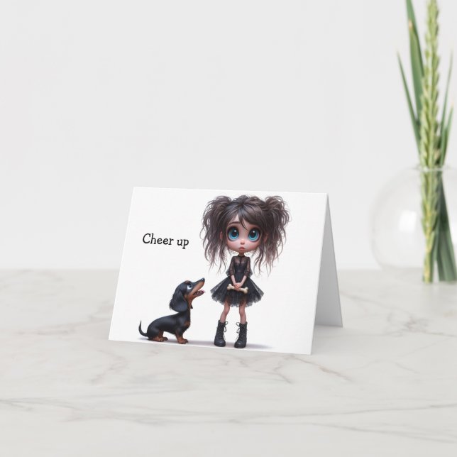 Dachshund Cheer up Card (Front)