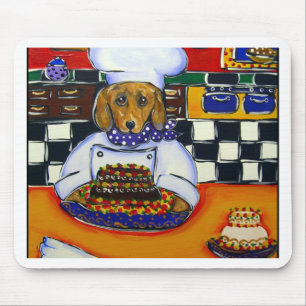 Dachshund Chef Mouse Pad