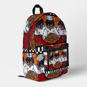 Dachshund Chefs Printed Backpack