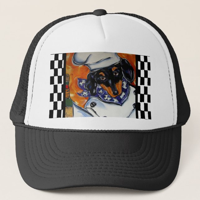 Dachshund Chefs Trucker Hat (Front)
