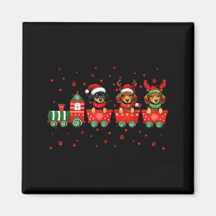 Dachshund Christmas Dog Lights Santa Xmas Pet Dog  Magnet