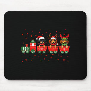 Dachshund Christmas Dog Lights Santa Xmas Pet Dog  Mouse Pad