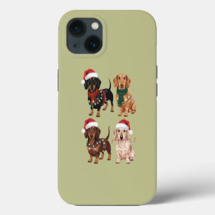 Dachshund Christmas Dog Mum Lover Xmas Gift iPhone 13 Case