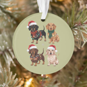 Dachshund Christmas Dog Mum Lover Xmas Gift Ornament