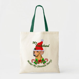 Dachshund Christmas Gifts Tote Bag