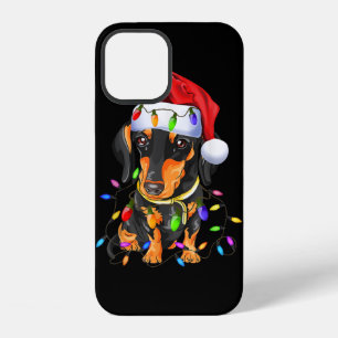 Dachshund Christmas Loves led T-Shirt Gifts Cute D iPhone 12 Case