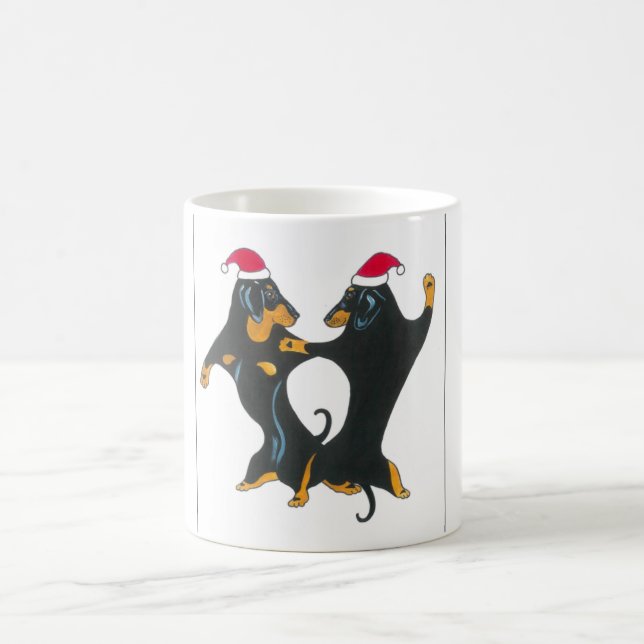 Dachshund Christmas Mug (Center)